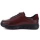 7. Women's leather platform shoes in burgundy Vinceza 133130