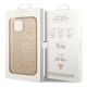 9. Guess GUHCP14SHGGSHD iPhone 14 6.1" gold/gold hard case Glitter Script