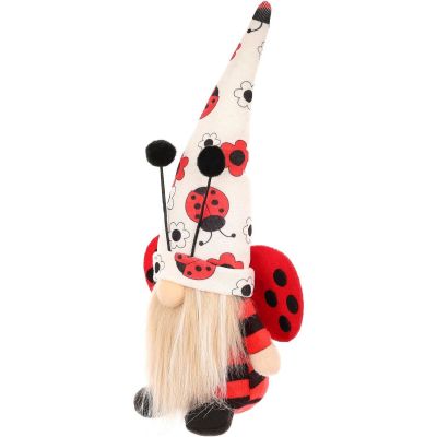 3. Gnome Ladybug Boy 24cm Spring Decoration