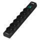 Ever OPTIMA surge protector 5.0m (6 x UTE; 10 A; black) (T/LZ08-OPT050/0000)