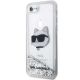 2. Karl Lagerfeld KLHCI8LNHCCS iPhone 7/8/ SE 2020/2022 silver/silver hardcase Glitter Choupette Head