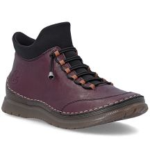 Women's insulated ankle boots, burgundy, Rieker 53650-30