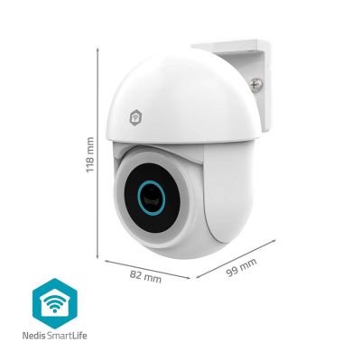 9. Nedis Smartlife Wifi Outdoor Camera, IP65 Motion Sensor, Night Vision, White