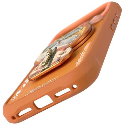 2. Nimmy Cool&Cute 2.0 Cat Case for iPhone 17 Pro Max with Magnetic Hanger - Orange