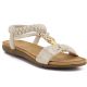 Women's slip-on beige sandals Artiker 58C0628