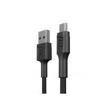 GREEN CELL KABGC23 GC POWERSTREAM CABLE USB-A - MICRO USB 30CM, FAST CHARGING ULTRA CHARGE, QC 3.0