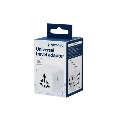 9. GEMBIRD UNIVERSAL TRAVEL ADAPTER WHITE