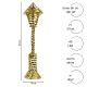 4. LANTERN DECORATIVE LANTERN 40LED 57CM GOLD