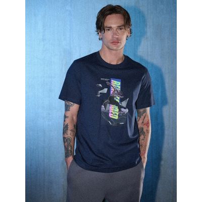 6. Men's regular printed T-shirt 4F 4FRSS26TTSHM3659-31S