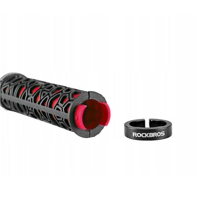 5. Rockbros 2017-14ARD bicycle grips - black and red