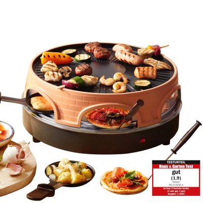 5. Emerio PO-113255.4 Raclette Grill 1500 W Black, Brown