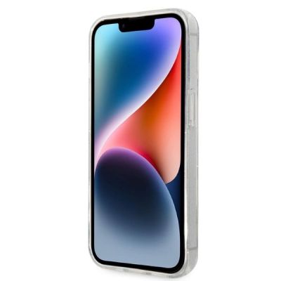 5. Karl Lagerfeld Glitter Karl&Choupette case for iPhone 14 Plus - transparent