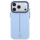 3. Mercedes Leather Semi Wrap Iconic Line MagSafe Case for iPhone 18 Pro Max / 17 Pro Max - Blue