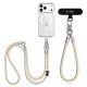5. Tech-Protect C10S Crossbody Phone Lanyard (114 cm) + Wrist Strap (31 cm) - Beige Titanium