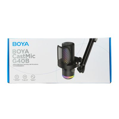 5. BOYA CastMic G40B Wired Gaming Microphone with Arm, USB-C - Black