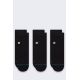 Stance Icon Quarter 3 Pack socks - black