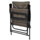 18. FOLDING GARDEN CHAIR 59X66X45/90CM WITH CUSHION GREY