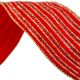 8. RIBBON GOLD STRIPES 6.3CMx3M RED
