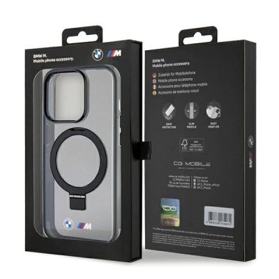 8. BMW Ring Stand M Collection MagSafe Case for iPhone 15 Pro - Black