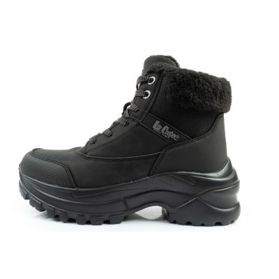 2. Lee Cooper women's winter hiking sports shoes, insulated, black, lace-up