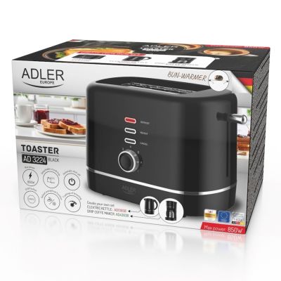 8. Toaster with grate ADLER AD 3224b black