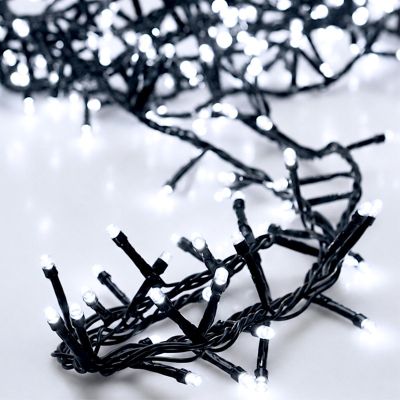 3. CHRISTMAS TREE LIGHTS BATTERY-OPERATED LIGHT CHAIN 192 LED TIMER COOL WHITE
