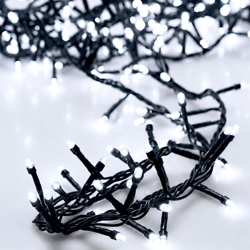 3. CHRISTMAS TREE LIGHTS BATTERY-OPERATED LIGHT CHAIN 192 LED TIMER COOL WHITE