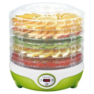 Sencor SFD 851GR Food Dehydrator Light Green, Transparent 240 W