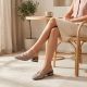 5. Women's patent leather sandals in beige Artiker 56C1996