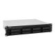 6. Synology RackStation RS1221RP+ NAS Rack Server (2U) Ryzen Embedded V1500B 4 GB DDR4 0 TB DiskStation Manager Black