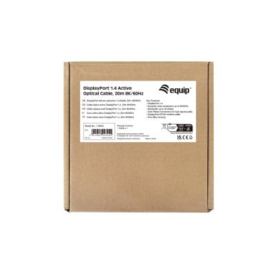 6. Equipment - DisplayPort Cable - DisplayPort (M) to DisplayPort (M) - DisplayPort 1.4 - 20.0m - Active, Supports 8K 30 Hz (7680 x 4320)