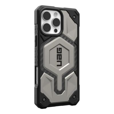 4. UAG Monarch Pro Protective Case for iPhone 16 Pro Max Compatible with MagSafe (Titanium)