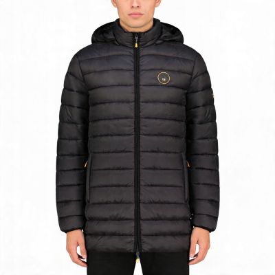 8. Geographical Norway men's jacket AMIGOMAP LONG HOOD DB BLACK MEN 233 BLACK (WZ5085H/GN-NOIR)