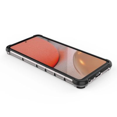11. Honeycomb Case armor cover with TPU Bumper for Samsung Galaxy A72 4G transparent