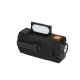 17. Extralink Solar Emergency Radio with Crank Dynamo Powerbank 4000mAh with SOS Flashlight SR-4000 Portable Analog Black, Orange