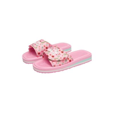 15. Kubota Velcro Flip Flops Multicolor Floral Pink K25SS-100-001-28-1