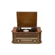 8. Denver MCR-50MK3 Retro Turntable – Wood Dark (FM, CD, USB)
