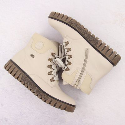 17. Waterproof beige women's hiking boots Rieker Y3433-60