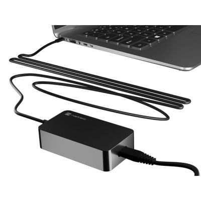 6. NATEC POWER SUPPLY CHARGER GRAYLING GAN USB-C 65W FOR LAPTOPS, TABLETS, PHONES