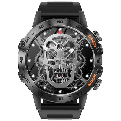 2. VELTORI VT120-1 Smartwatch Black Silicone Strap