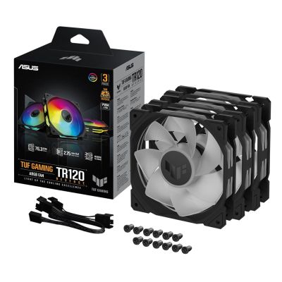 9. ASUS TUF Gaming TR120 ARGB REVERSE BLACK 3IN1 fan