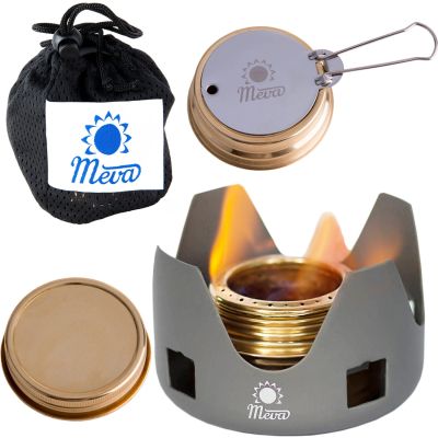 7. Tourist alcohol stove fueled with ethanol and alcohol MEVA