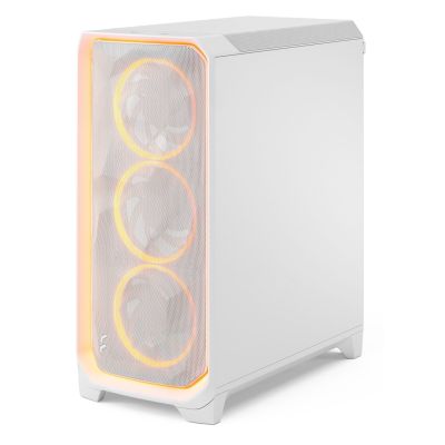 4. Fractal Design Meshify 3 Ambience Pro RGB Clear Tint White case