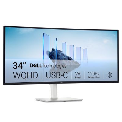 7. Dell 86.4 cm (34.1") monitor model S3425DW 21:09 2xHDMI+DP+USB-C VA curved