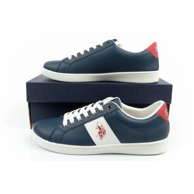 10. US Polo Assn. shoes sneakers men's sneakers fashionable navy blue comfortable