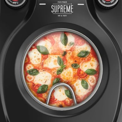 7. TEESA SUPREME pizza oven, 1200W, 32cm, viewing window, removable stone