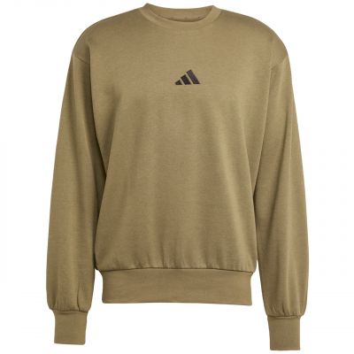 2. Men's adidas Essentials Feelcozy Fleece Sweatshirt Olive KD5149
