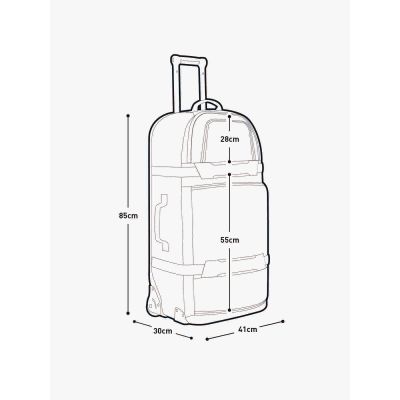 7. EVOC World Traveller 125 Suitcase, dark olive