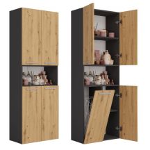 BATHROOM PILLAR NEL ANT/ART 1 BASKET SHORT DOOR SET