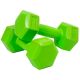 2. EB FIT Composite Dumbbell Set 2x1kg Green 1027012